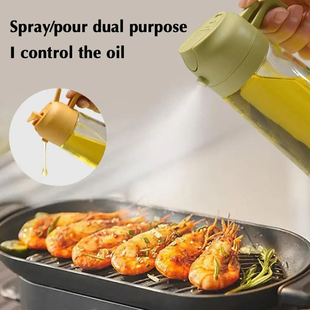 500/600ml Oil Spray Bottle Kitchen Cooking Olive Oil Dispenser For Kitchen BBQ Camping Olive Oil Diffuser Cooking