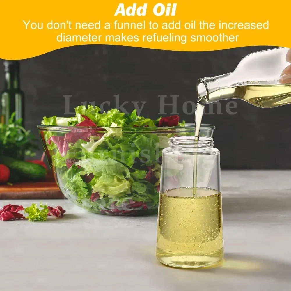 2/1pc Oil Sprayer Spray for 2 in 1 500ml Oil Sprayer & Pourer Plastic Spray Bottle Kitchen Gadget Sets Accessories Camping BBQ