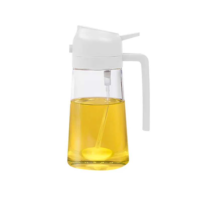 New 500ml Plastic Spray Oil Sprayer Bottle Atomized Fat Loss Spray Oil Artifact Oil Spray Bottle BBQ Cooking Kitchen Tool