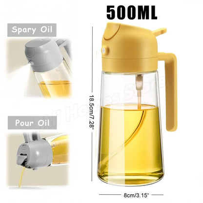 2/1pc Oil Sprayer Spray for 2 in 1 500ml Oil Sprayer & Pourer Plastic Spray Bottle Kitchen Gadget Sets Accessories Camping BBQ